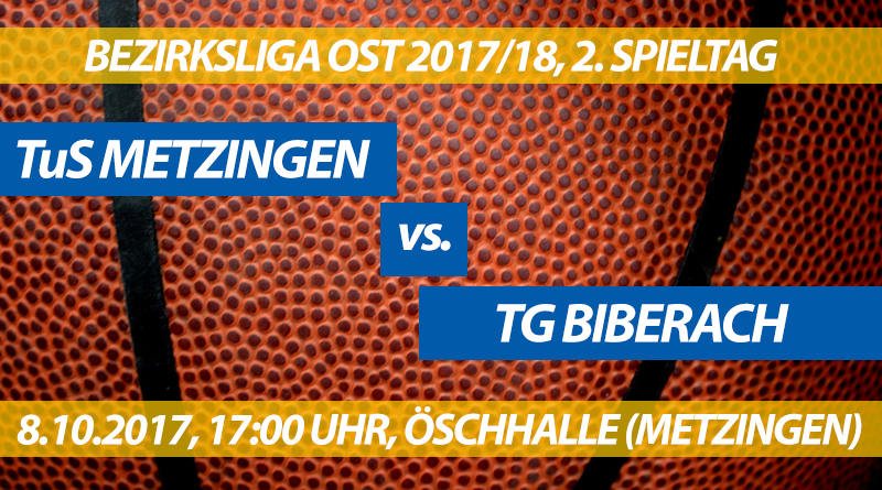 Spielvorschau: TuS Metzingen - TG Biberach, 2. Spieltag, Bezirksliga Ost 2017/18